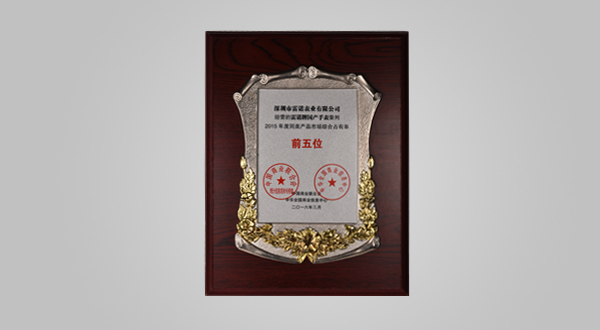 2016年3月2015年度同類產(chǎn)品市場(chǎng)綜合占有率前五位